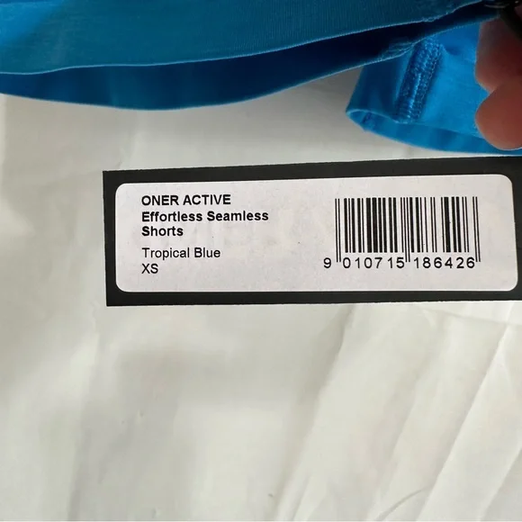 ONER ACTIVE Women Effortless Seamless Activewear Workout Shorts Tropical Blue XS - Picture 11 of 11